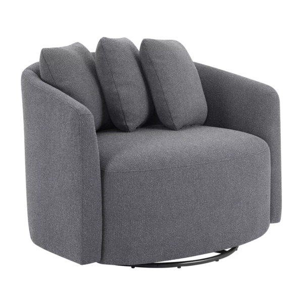 Beautiful Drew Chair by Drew Barrymore, Charcoal Boucle - Image 4