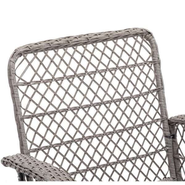 3pc Outdoor Swivel Rocker Chairs, 360  Rocking Patio Set With Thick Cushions - Image 3